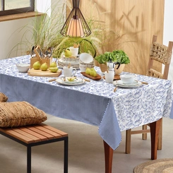 Toalha de Mesa Retangular 1.40m x 2.10m Teka Básica Estampas Coloridas