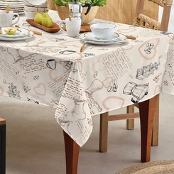 Toalha de Mesa Retangular 1.40m x 2.10m Teka Básica Estampas Coloridas