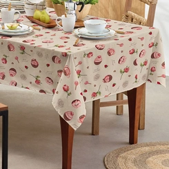 Toalha de Mesa Retangular 1.40m x 2.10m Teka Básica Estampas Coloridas