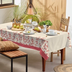 Toalha de Mesa Retangular 1.40m x 2.10m Teka Básica Estampas Coloridas