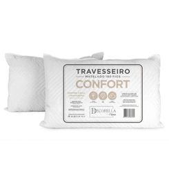 Travesseiro Confort 50cm x 70cm Matelado 180 Fios