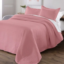 Colcha Solteiro Dupla Face Matelada Diamante 150 Fios com Porta Travesseiro