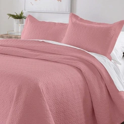 Colcha Queen Dupla Face Matelada Diamante 150 Fios com Porta Travesseiros