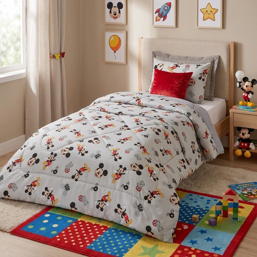 Edredom Infantil Solteiro Estampado Hedrons Disney Stitch