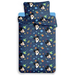 Jogo de Cama Solteiro Infantil Toque de Seda Mickey