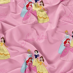 Jogo de Cama Solteiro Infantil Toque de Seda Princesas