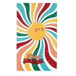Toalha de Banho Infantil Dohler Felpuda Estampada Sol