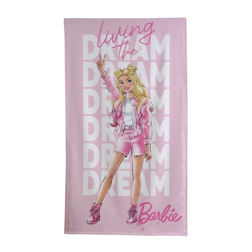 Toalha De Banho Infantil Aveludada Barbie Dohler