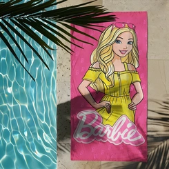 Toalha De Banho Infantil Aveludada Barbie Dohler