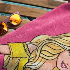 Toalha De Banho Infantil Aveludada Barbie Dohler