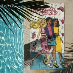 Toalha De Banho Felpuda Barbie Dohler