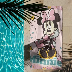 Toalha De Banho Infantil Felpuda Minnie Dohler