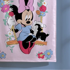 Toalha De Banho Infantil Felpuda Minnie Dohler