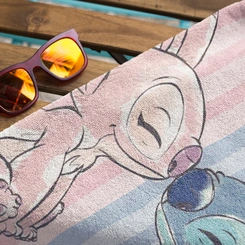 Toalha de Banho Infantil Aveludada Stitch Dohler