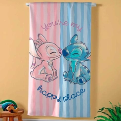 Toalha de Banho Infantil Aveludada Stitch Dohler