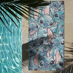 Toalha de Banho Infantil Aveludada Stitch Dohler