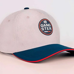 Boné Masculino Gangster Aba Curva Logo Redondo