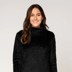 Blusa Feminina Tricot Lã Romance Cereja Rosa