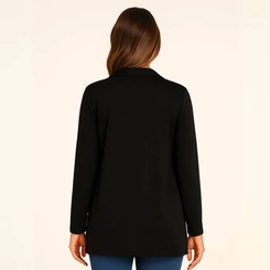 Blazer Feminino Compacto Liso Estilo Montaria
