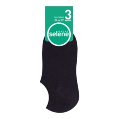 Kit 3 Pares De Meia Sapatilha Esportiva Selene 34/39