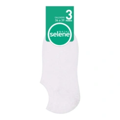 Kit 3 Pares De Meia Sapatilha Esportiva Selene 34/39