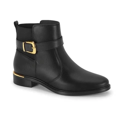Bota Feminina Vizzano Cano Curto Fivela Napa