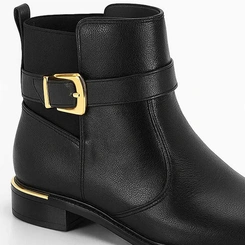 Bota Feminina Vizzano Cano Curto Fivela Napa