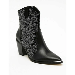 Bota Feminina Western Vizzano com Pedraria Preto