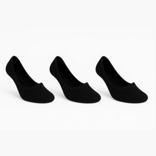 Kit 3 Pares Meia Feminina Sapatilha Selene 34/38 Conforto Invisível