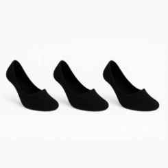 Kit 3 Pares Meia Feminina Sapatilha Selene 34/38 Conforto Invisível
