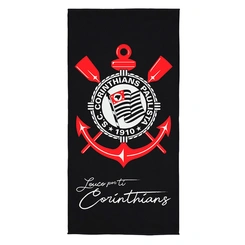 Toalha De Banho Aveludada Corinthians Oficial Original 75cm x 1,40m