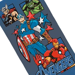 Toalha Aveludada Infantil Avengers 70x140cm Lepper Oficial