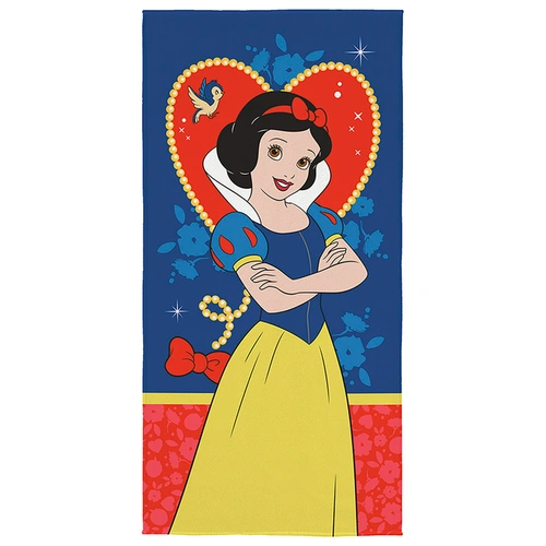 Toalha Aveludada Infantil Branca de Neve 70cm x 1,40m Lepper Oficial