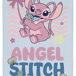 Toalha Aveludada Infantil Stitch 70cm x 1,40m Lepper Oficial