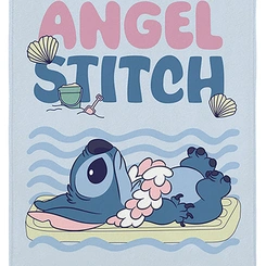 Toalha Aveludada Infantil Stitch 70cm x 1,40m Lepper Oficial