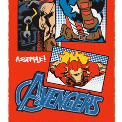 Toalha de Banho Infantil Lepper Felpuda Vingadores Avengers 60cm x 1.20m