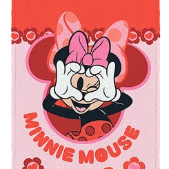 Toalha de Banho Infantil Lepper Felpuda Minnie 60cm x 1.20m