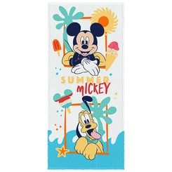 Toalha de Banho Infantil Lepper Felpuda Mickey Original 60cm x 1.20m