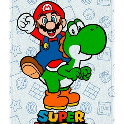 Toalha de Banho Infantil Lepper Felpuda Super Mario 60cm x 1.20m