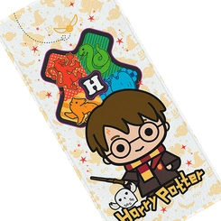 Toalha de Banho Infantil Lepper Felpuda Harry Potter 60cm x 1.20m