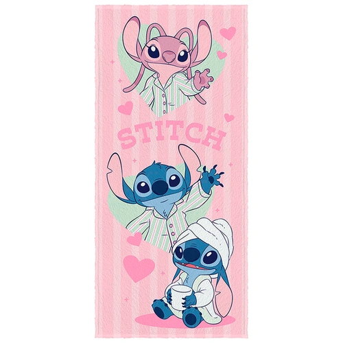 Toalha de Banho Infantil Lepper Felpuda Stitch 60cm x 1,20m