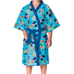 Roupão Infantil Aveludado Mickey Originakl Lepper Quimono