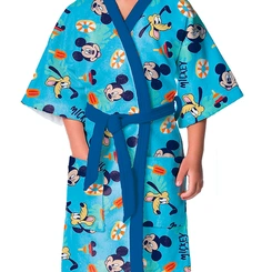 Roupão Infantil Aveludado Mickey Originakl Lepper Quimono