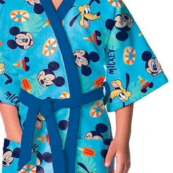 Roupão Infantil Aveludado Mickey Originakl Lepper Quimono