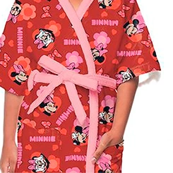 Roupão Infantil Aveludado Disney Minnie Lepper Quimono