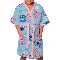 Roupão Infantil Aveludado Stitch Lepper Quimono