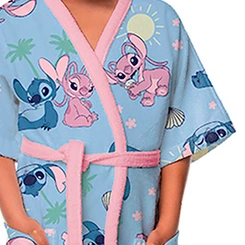 Roupão Infantil Aveludado Stitch Lepper Quimono