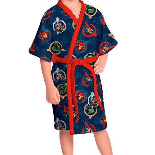 Roupão Infantil Aveludado Vingadores Avengers Lepper Quimono