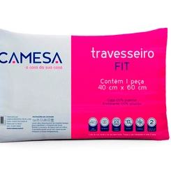 Travesseiro Camesa Fit  60cmx40cm Basic Lavável Fibra Siliconada Super Macio