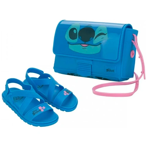 Sandália Infantil Disney Fun Bag Grendene Stitch com Bolsa
